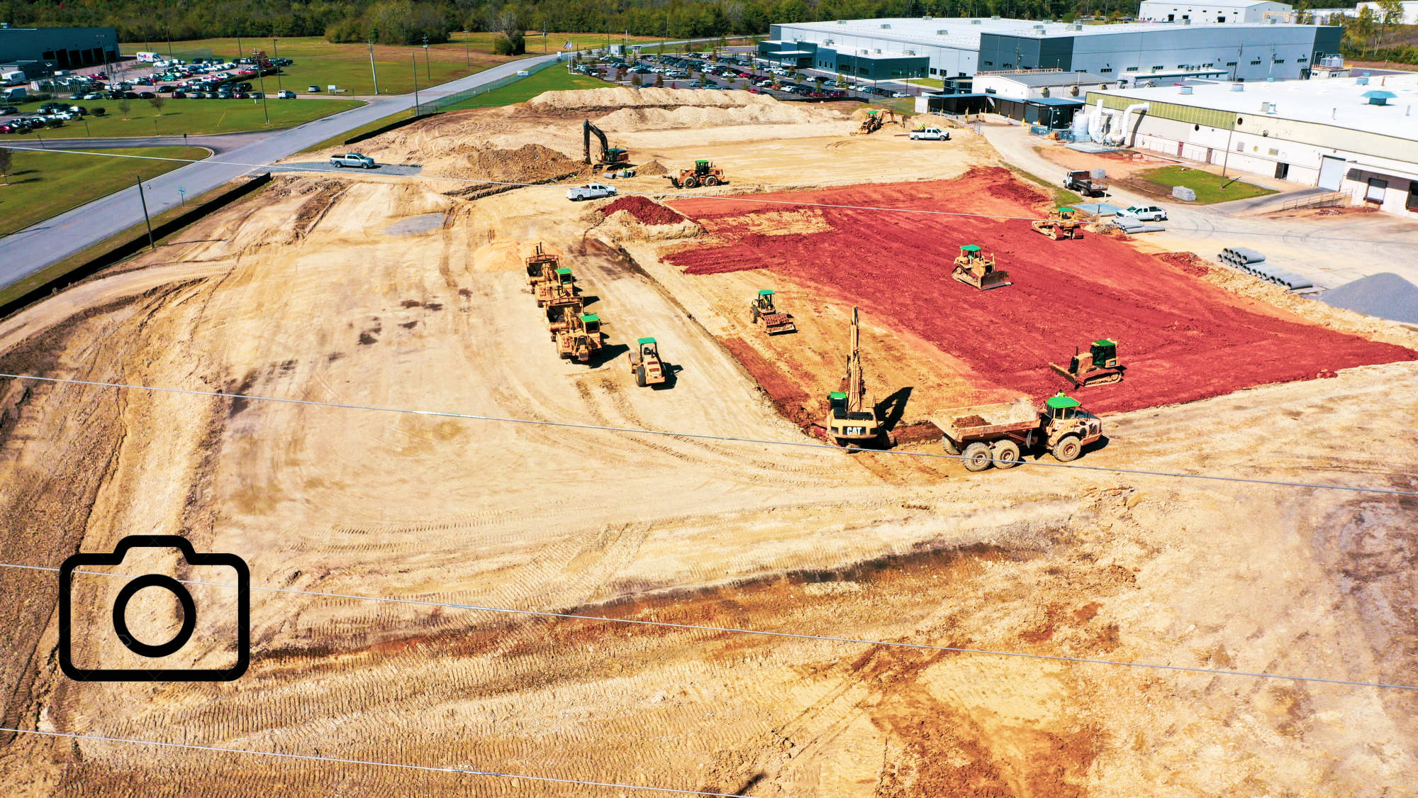 Aerial Photo of A Construction Site